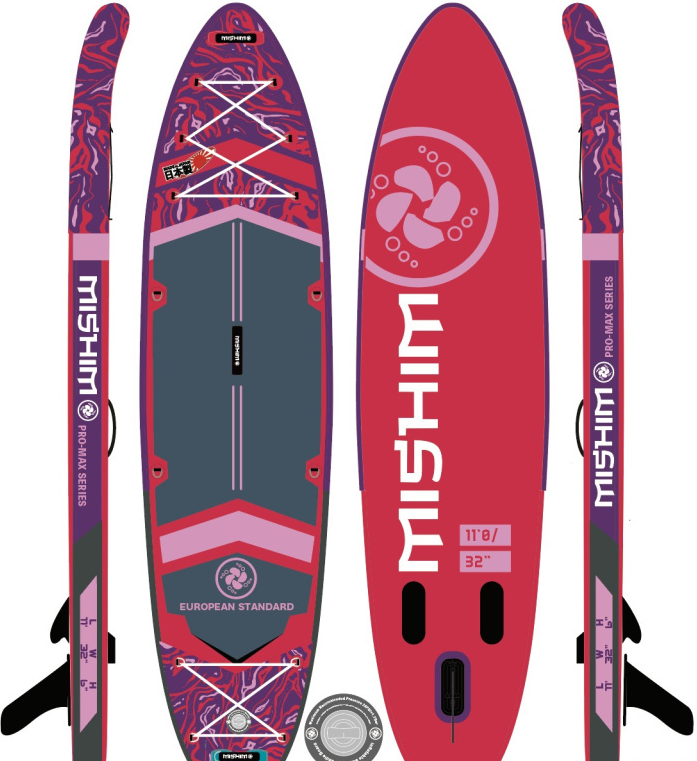 SUP (САП) Доска MISHIMO PRO-MAX Viva Magenta 10.8’ (330см)